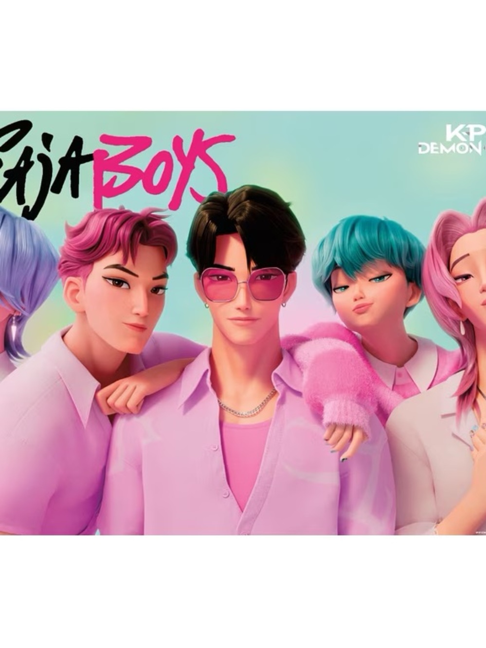 NWT kpop demon hunters 2025 saja boys poster